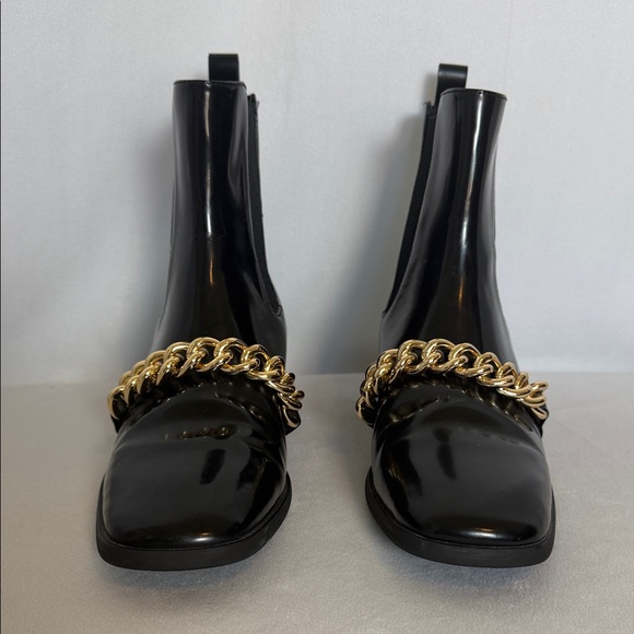 Anthropologie Jeffrey Campbell Emrys Ankle Boots Size 9 Black Chelsea MSRP $250 - Picture 3 of 12